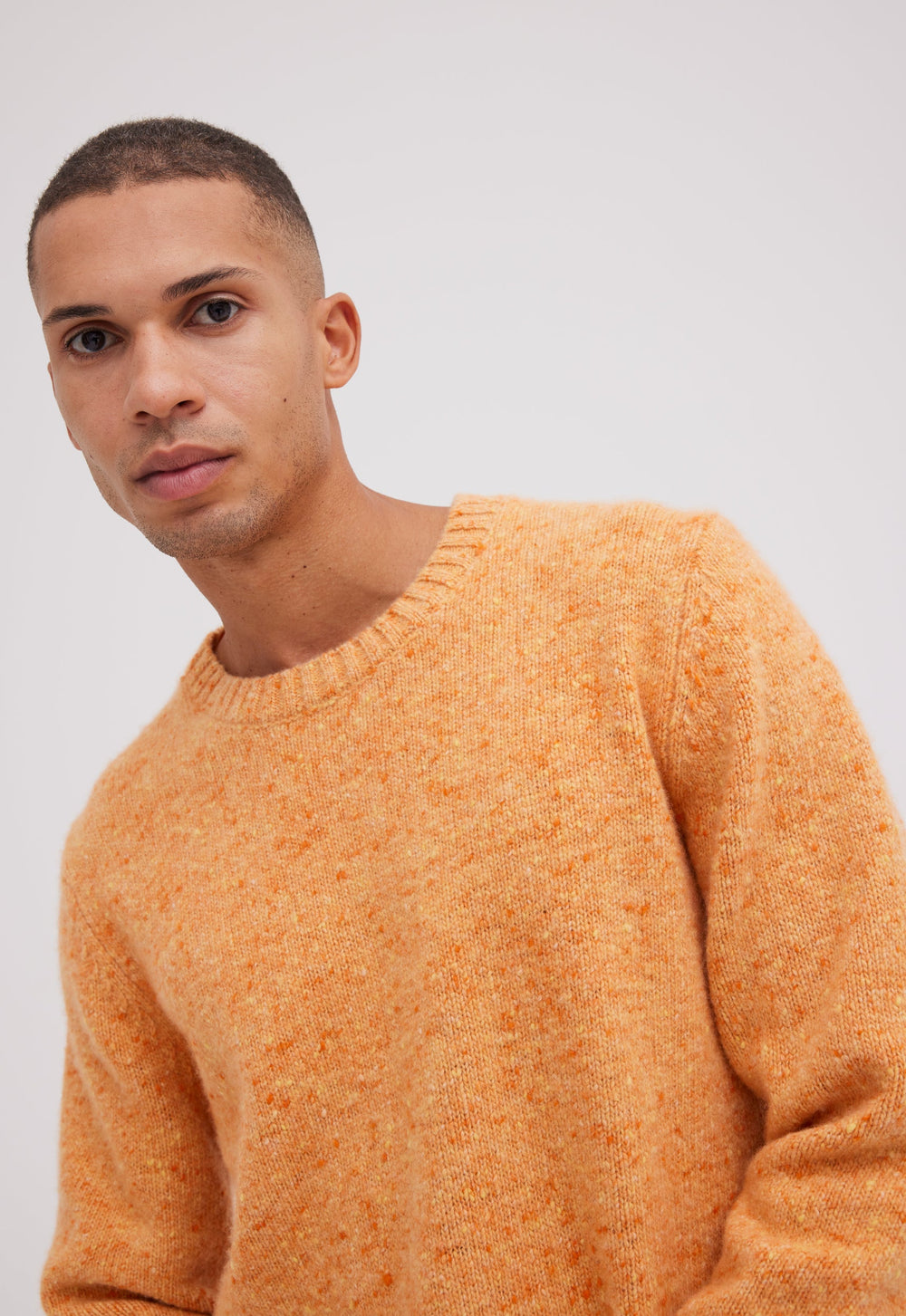 Jac+Jack Pharrell Wool Cashmere Sweater - Tox Bomb Orange